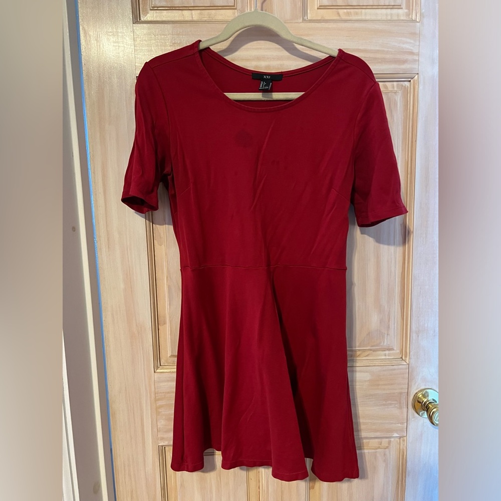 Red Mini A-line dress